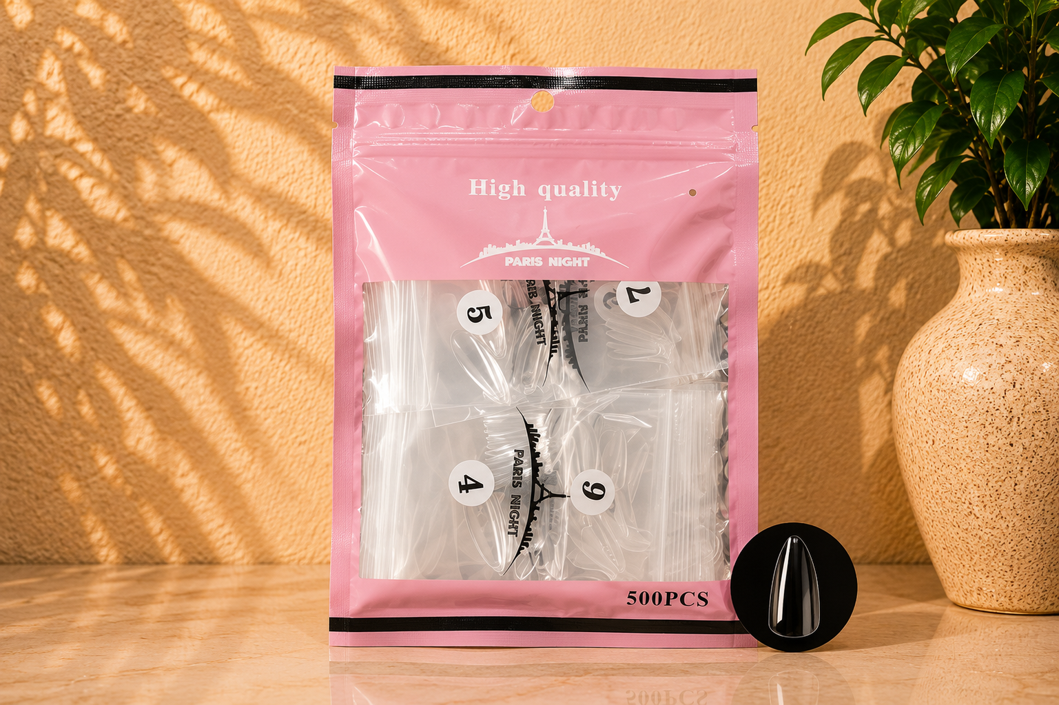 TIPS SOFT GEL PARIS NIGHT COFFIN EN BOLSA 500 PCS