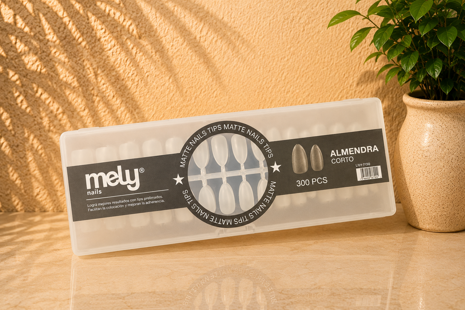 TIPS MELY ALMENDRA CORTO MATTE 300 PCS