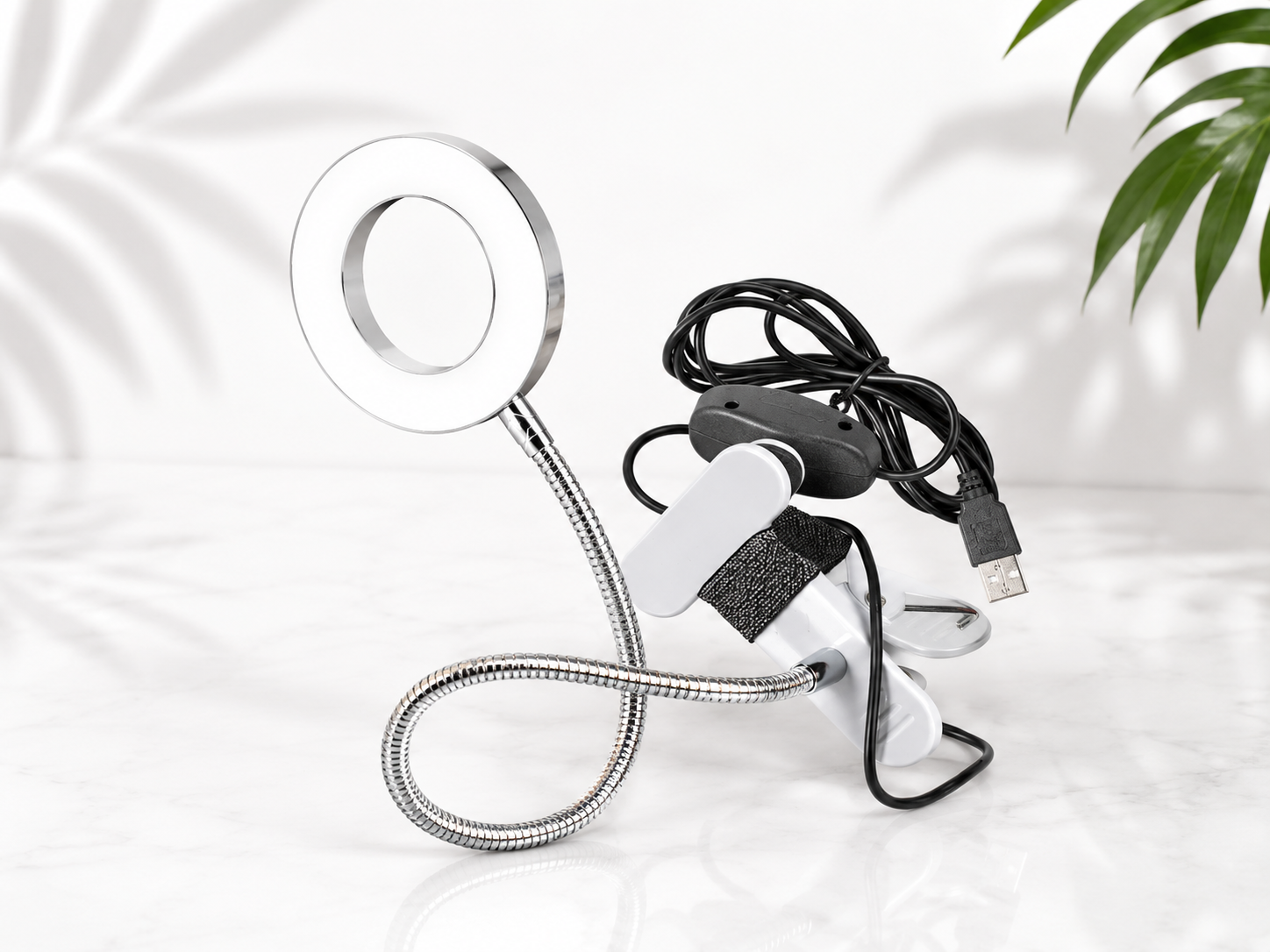 LÁMPARA LED USB FLEXIBLE CON LUPA