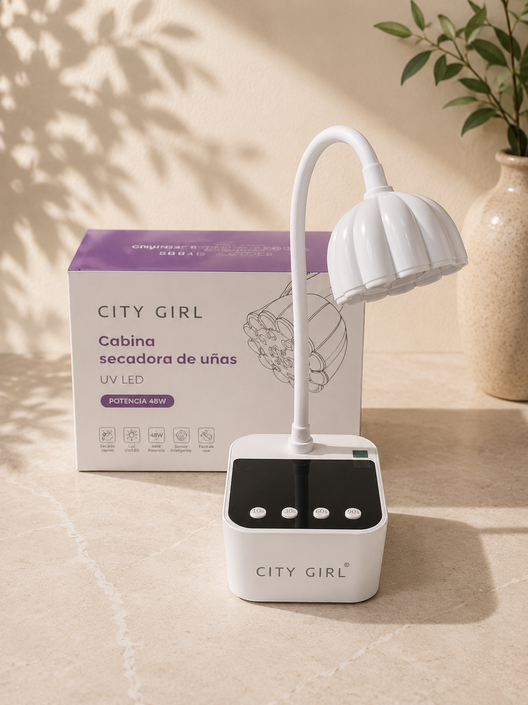 LÁMPARA UV LED FLEXIBLE CITY GIRL 48W