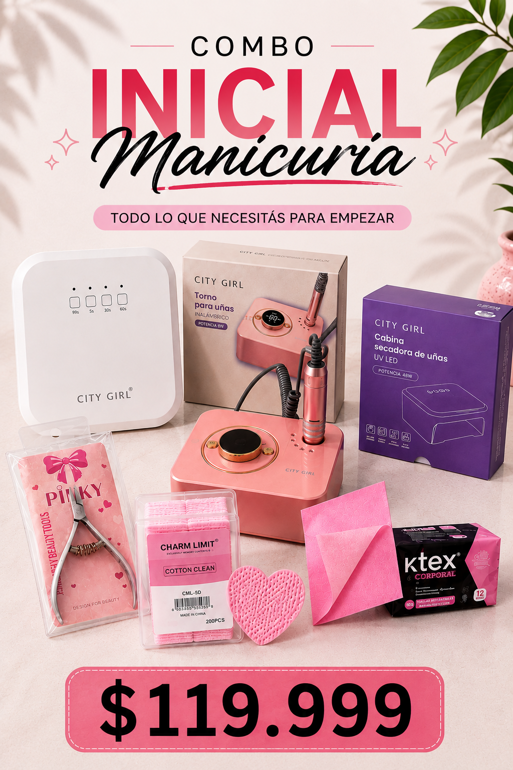 COMBO INICIAL DE MANICURIA