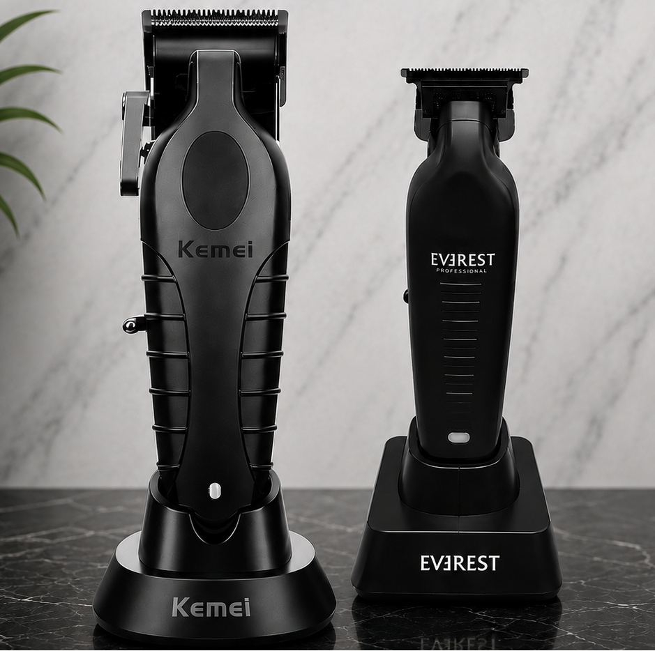 COMBO CLIPPER KEMEI 2296 + TRIMMER EVEREST BLACK