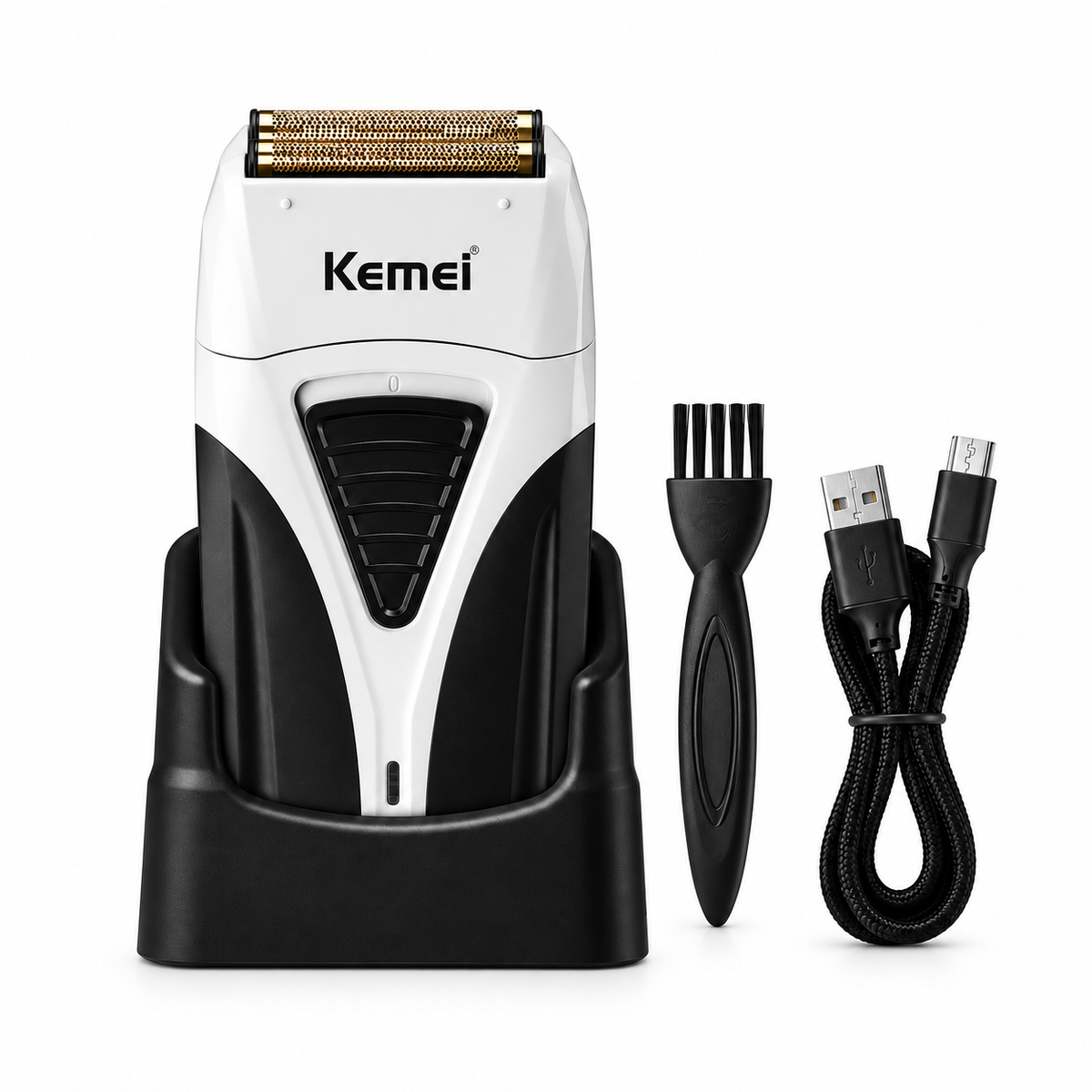 AFEITADORA KEMEI 3383. sobre fondo blanco