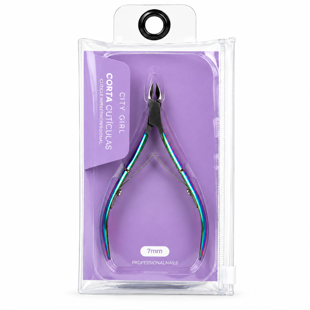 CORTA CUTÍCULAS 7MM CITY GIRL sobre fondo blanco