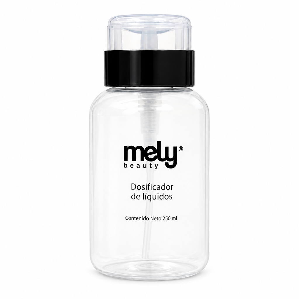 DOSIFICADOR DE LÍQUIDOS MELY 250 ML sobre fondo blanco