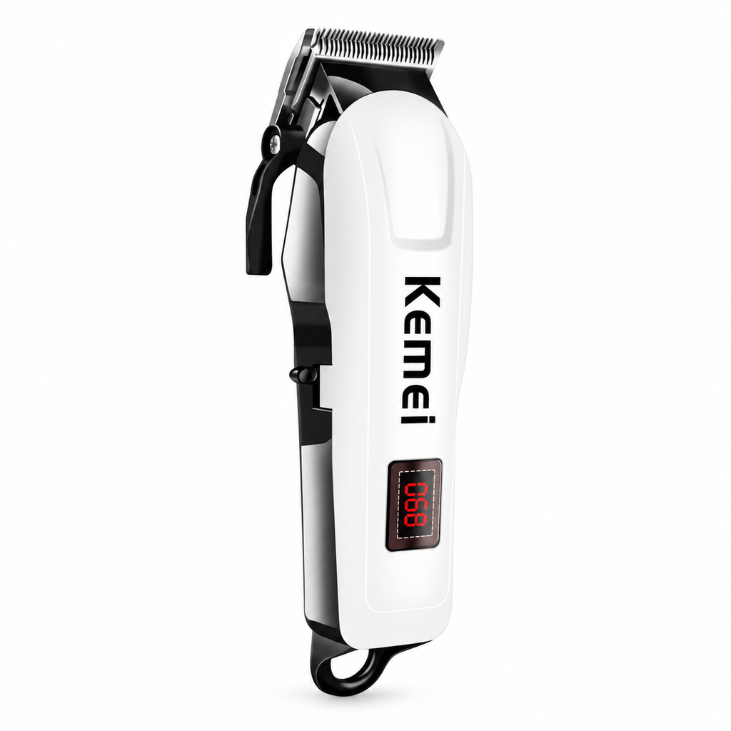 MÁQUINA DE CORTE KEMEI 809A sobre fondo blanco