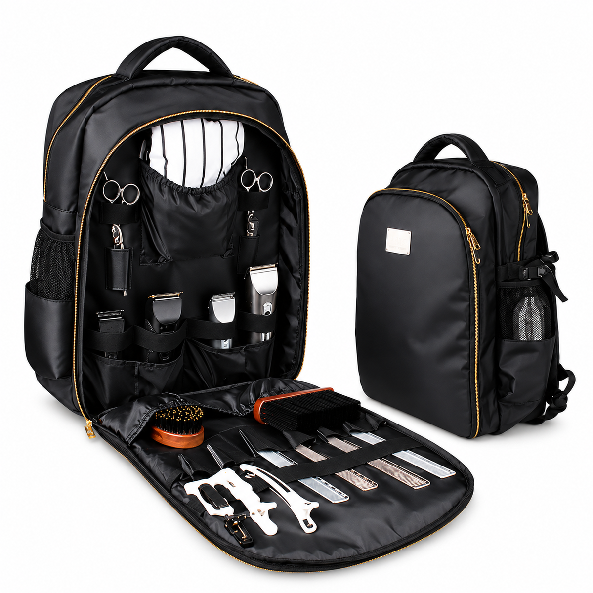 MOCHILA DE BARBERO sobre fondo blanco