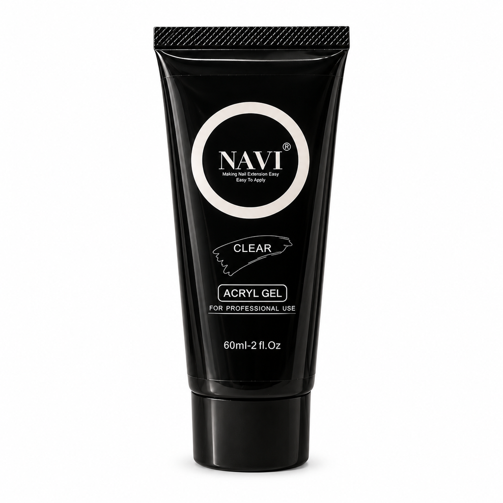 NAVI ACRYL GEL CLEAR 60 ML sobre fondo blanco