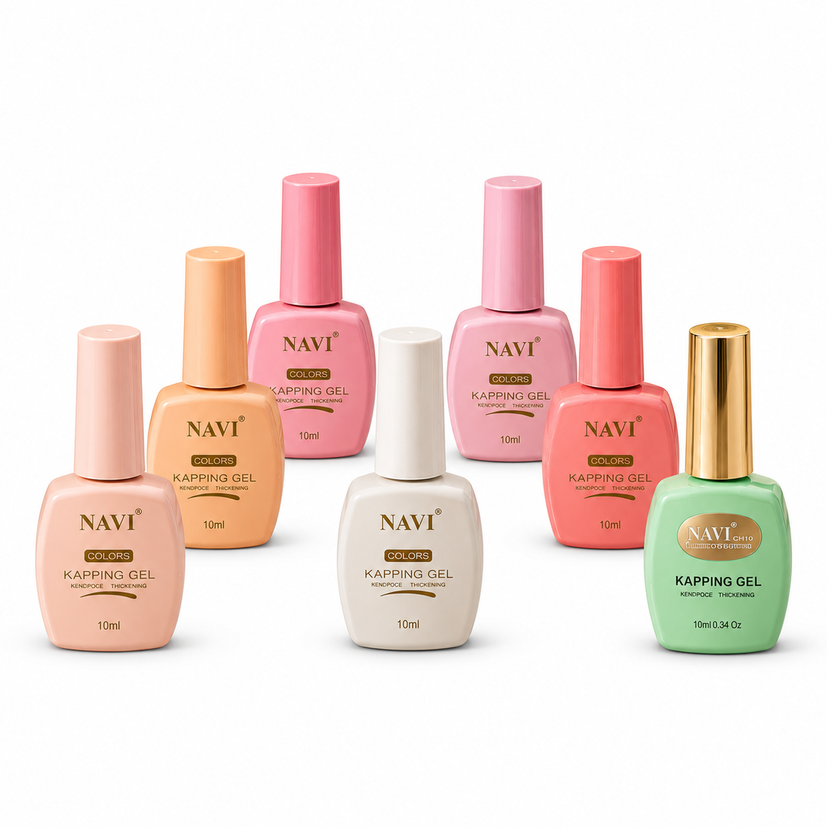 NAVI KAPPING GEL COLORS 10 ML sobre fondo blanco