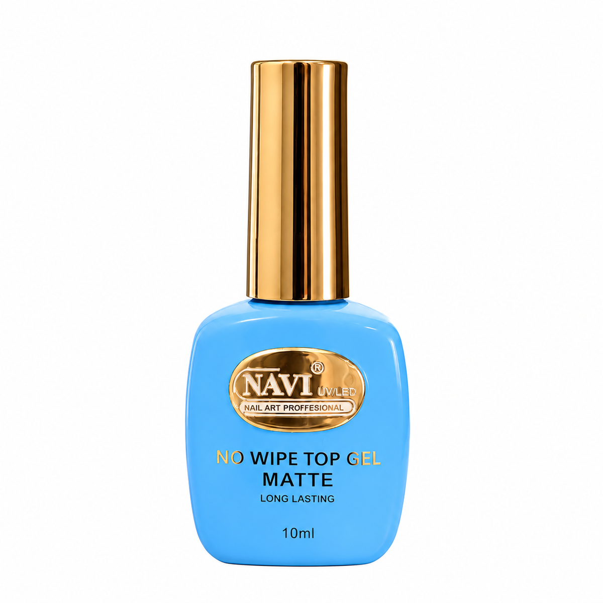 TOP GEL MATTE 10ML NAVI sobre fondo blanco