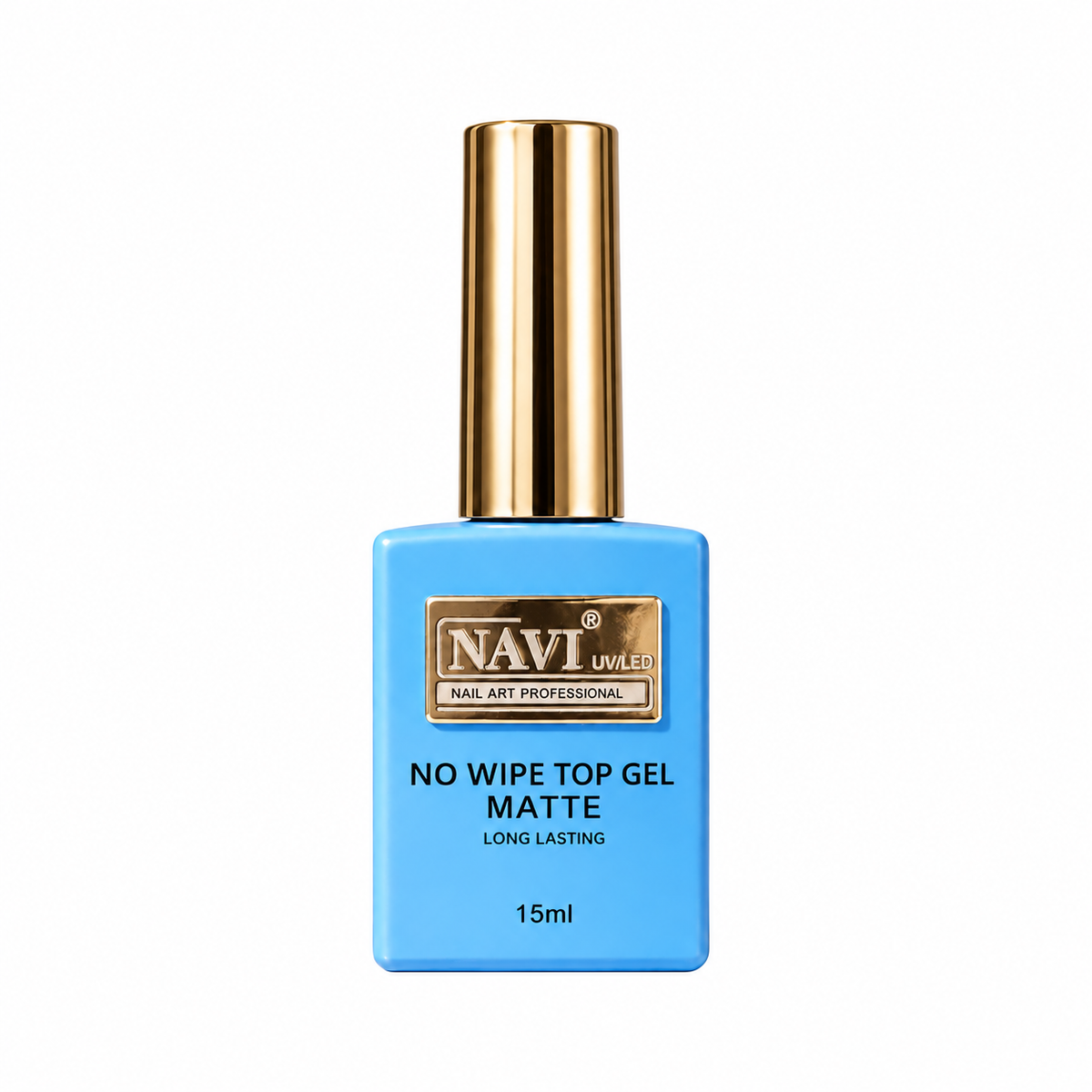 TOP GEL MATTE 15ML NAVI sobre fondo blanco