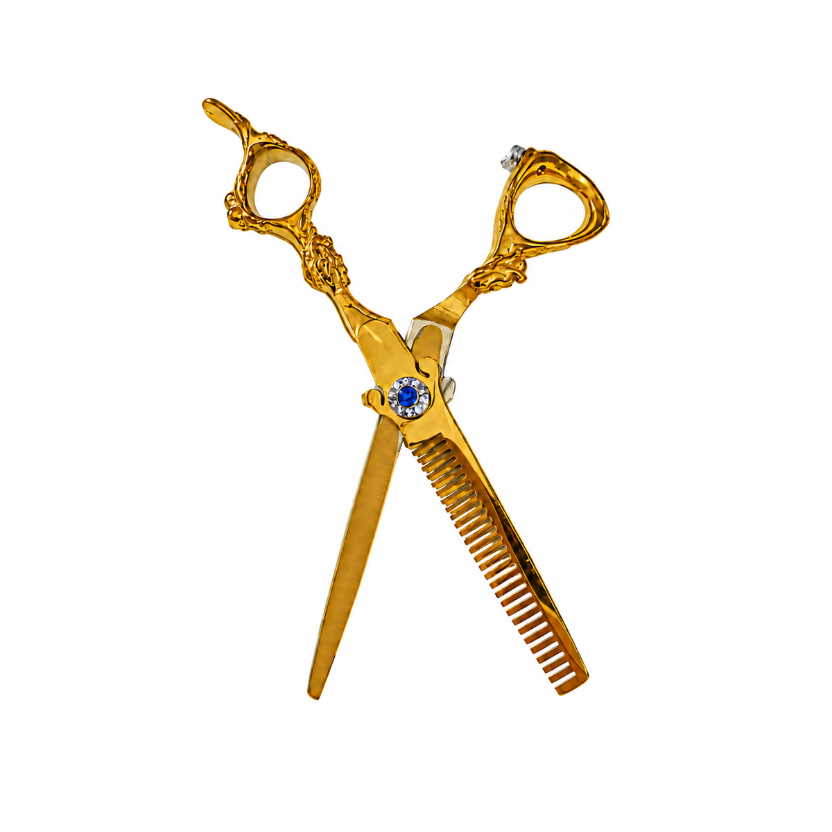 TIJERA PULIR LABRADA DIAMANTE DORADA