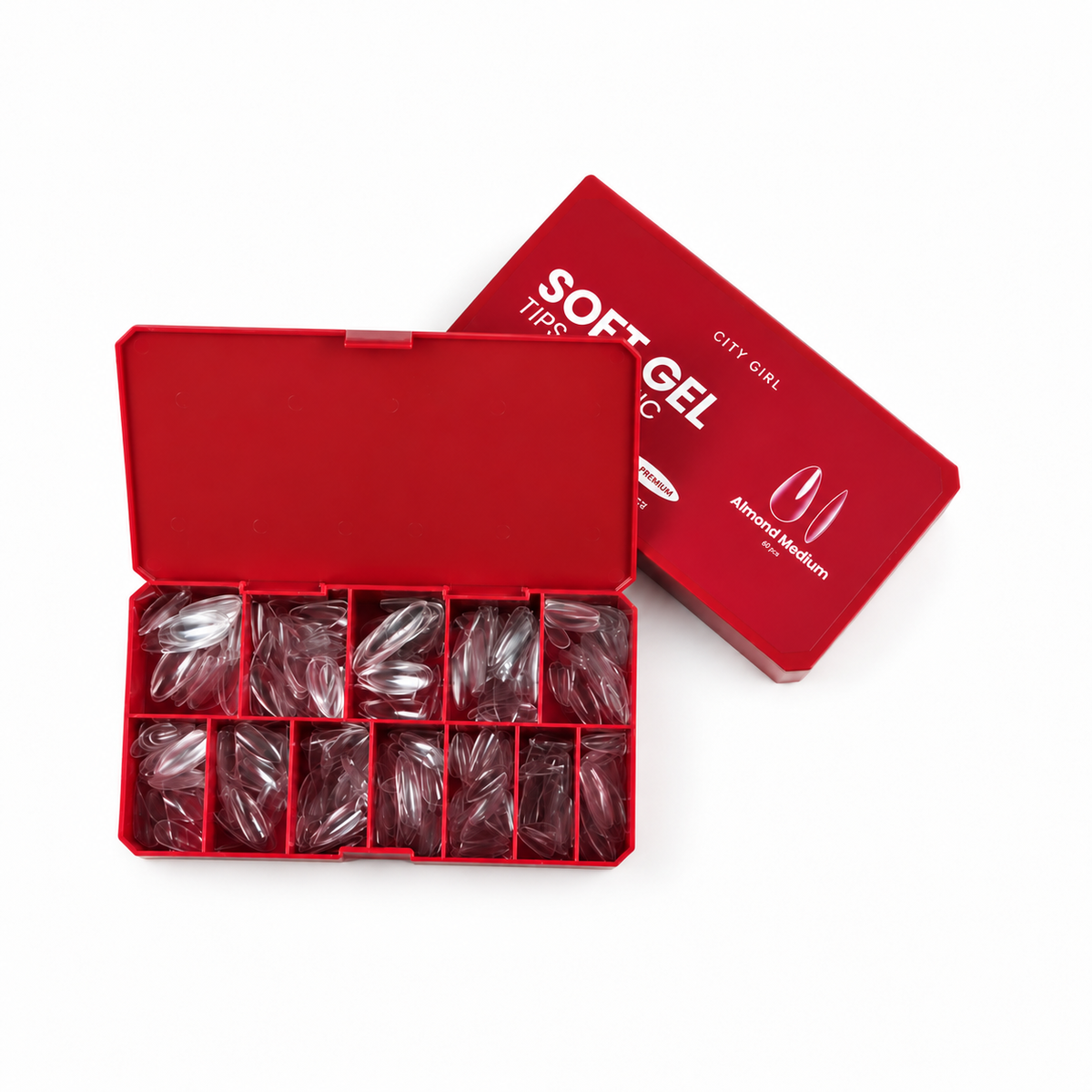 Tips Soft Gel City Girl Almond Medium