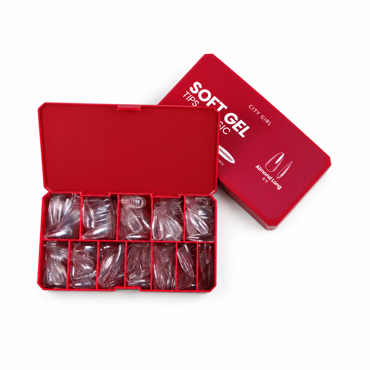Tips Soft Gel City Girl Almond Long