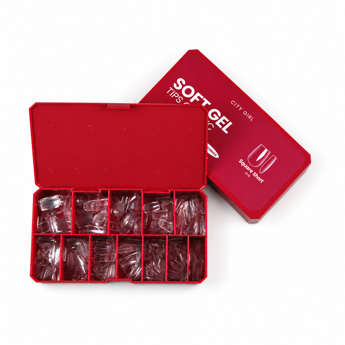 Tips Soft Gel City Girl Square Short