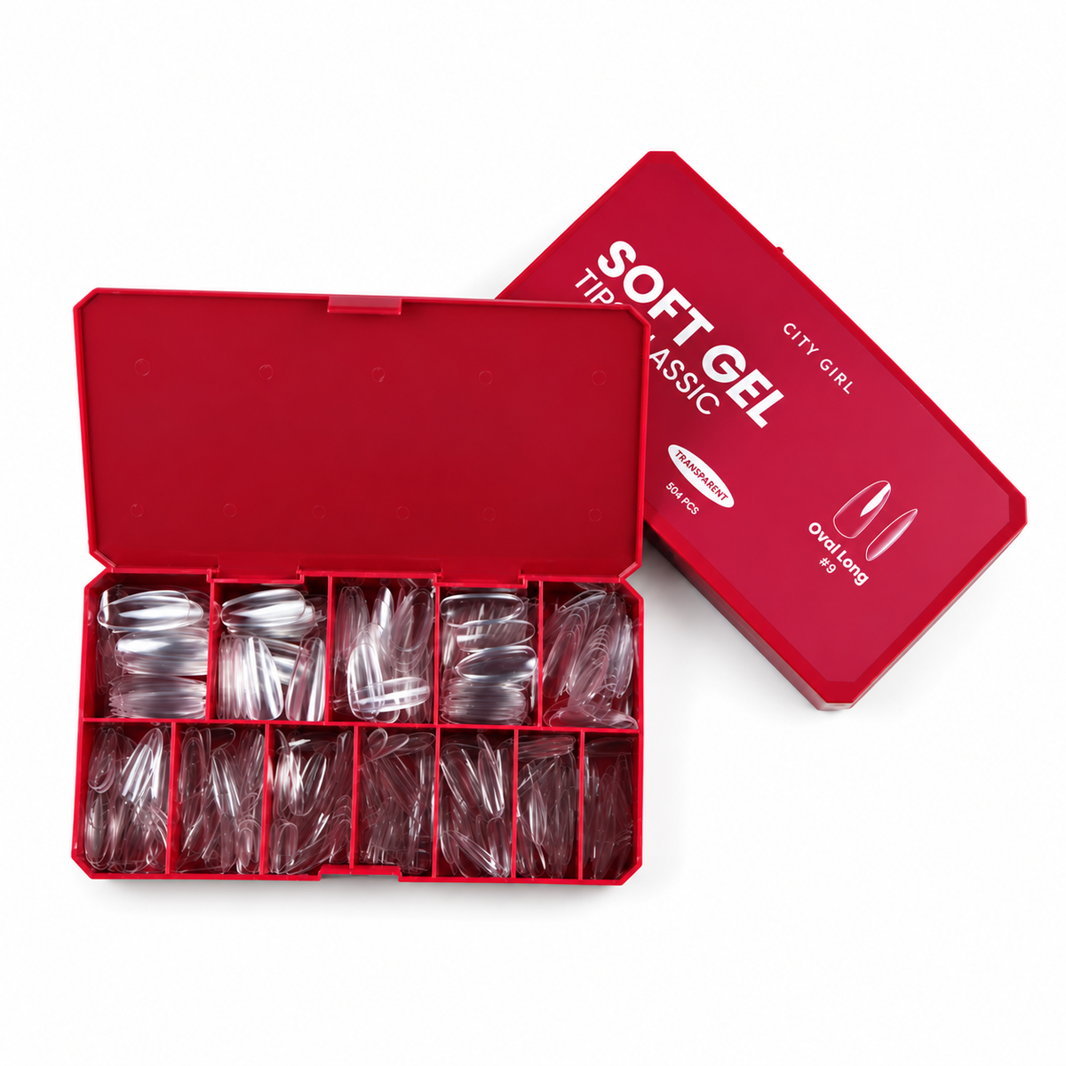 Tips Soft Gel City Girl Oval Long