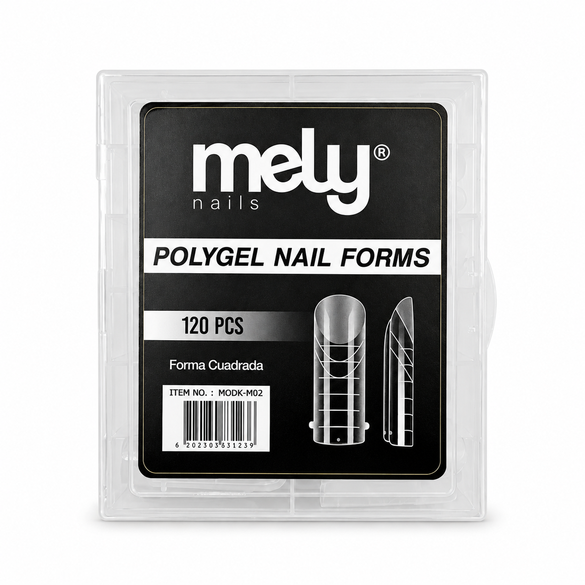 Tips Soft Gel MELY Dual Cuadrada 120 pcs