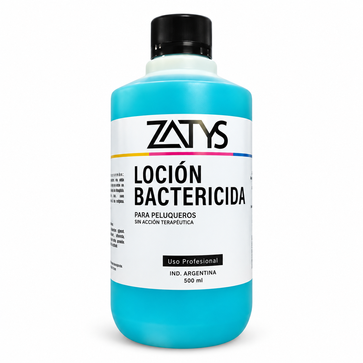 Loción bactericida 500 ml sobre fondo blanco