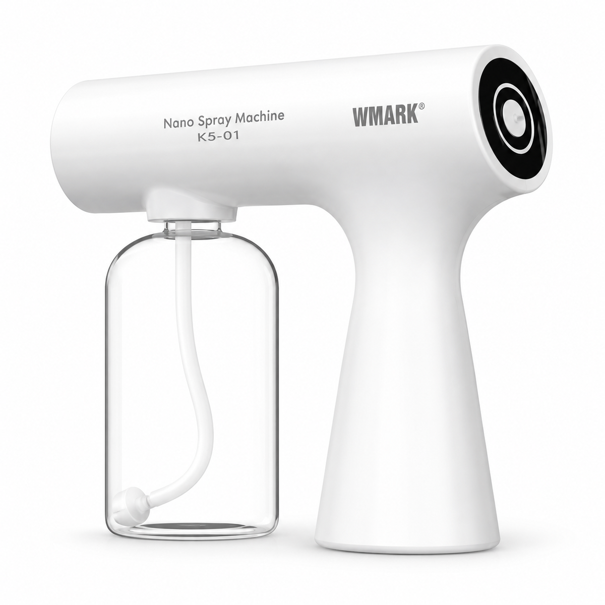 Nano Spray Wmark blanco sobre fondo blanco