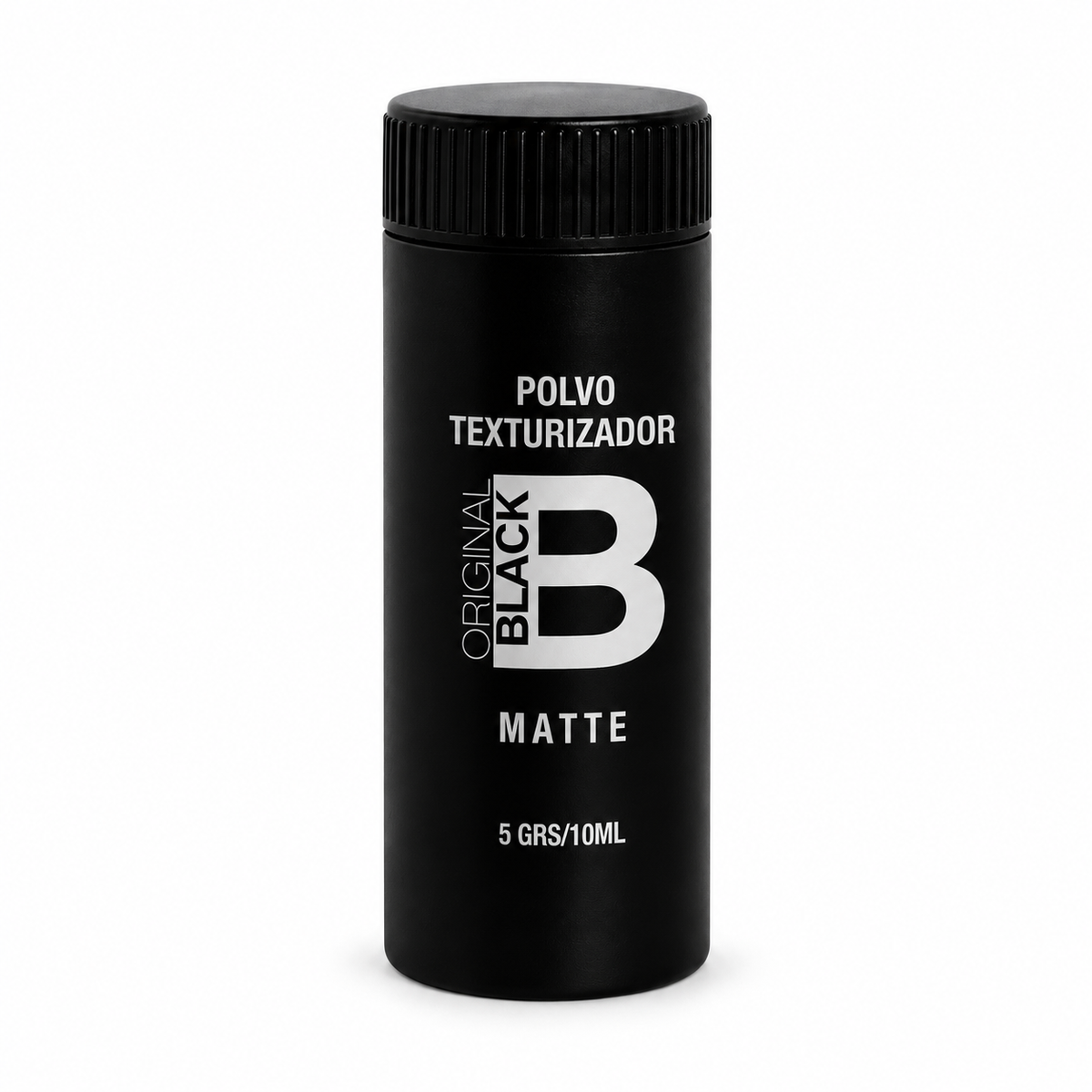 Polvo texturizador sobre fondo blanco