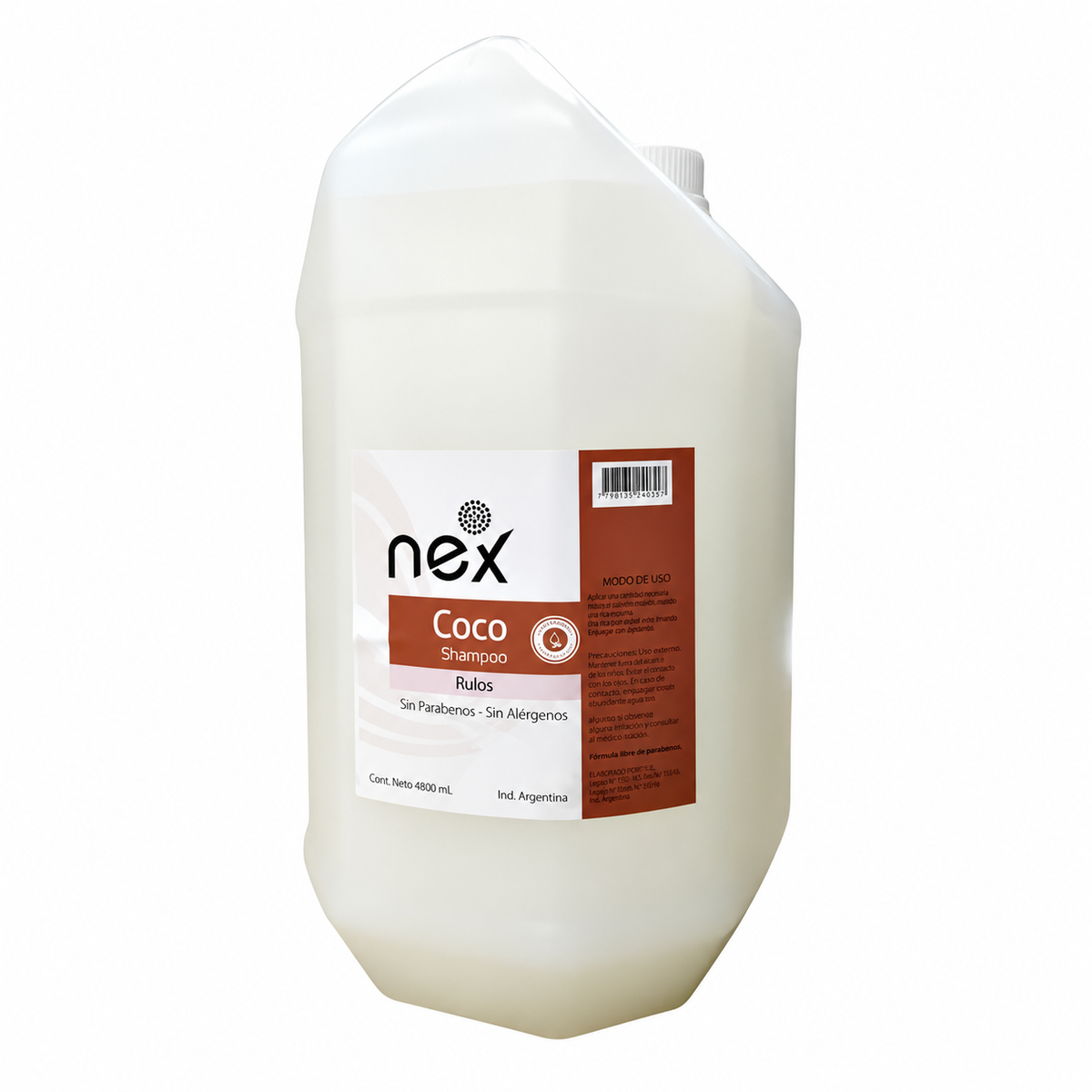 BIDON NEX SHAMPOO COCO 4800ml