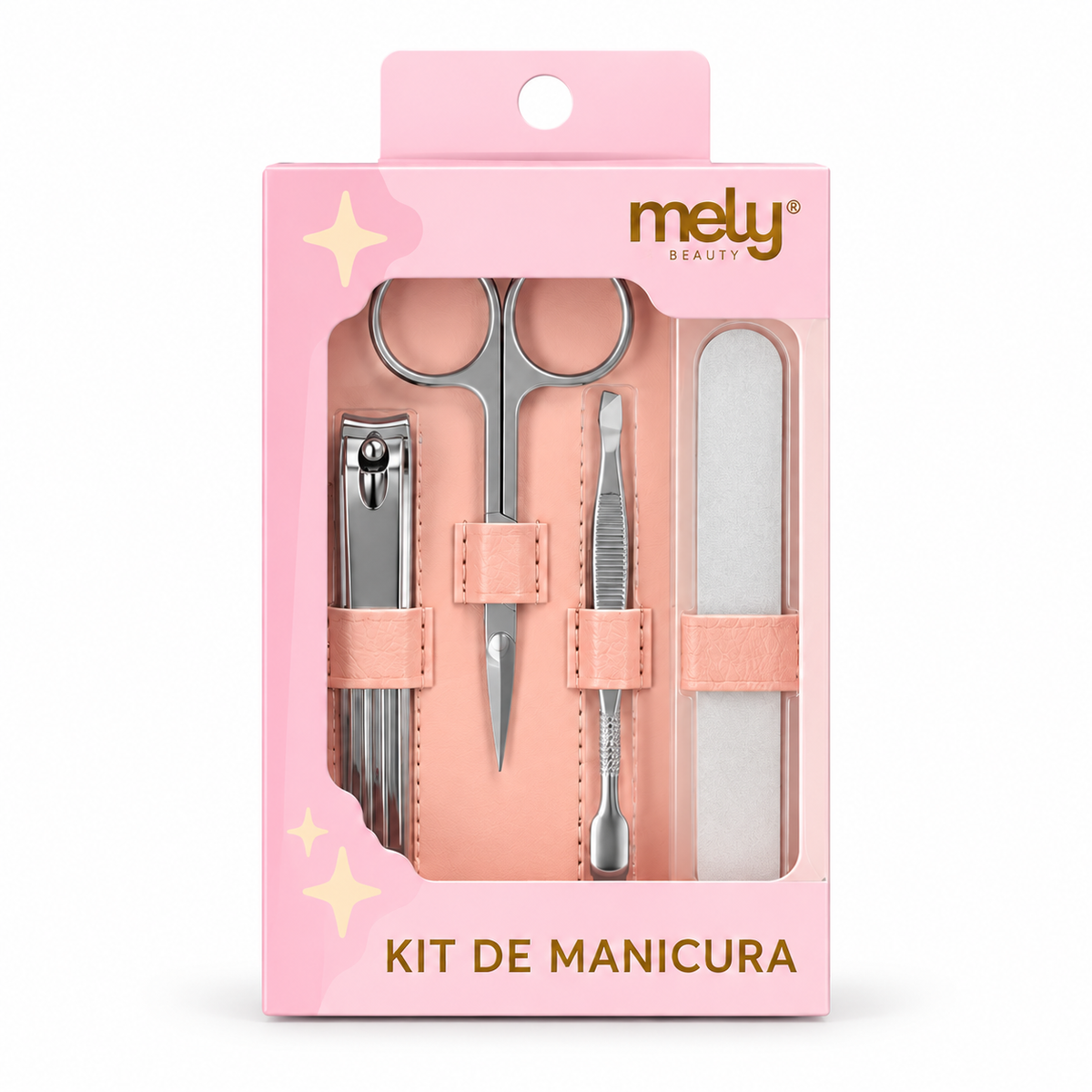 SET MANICURIA 4 PIEZAS MELY sobre fondo blanco