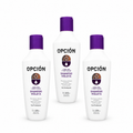 Shampoo Violeta Opción 225 ml sobre fondo blanco
