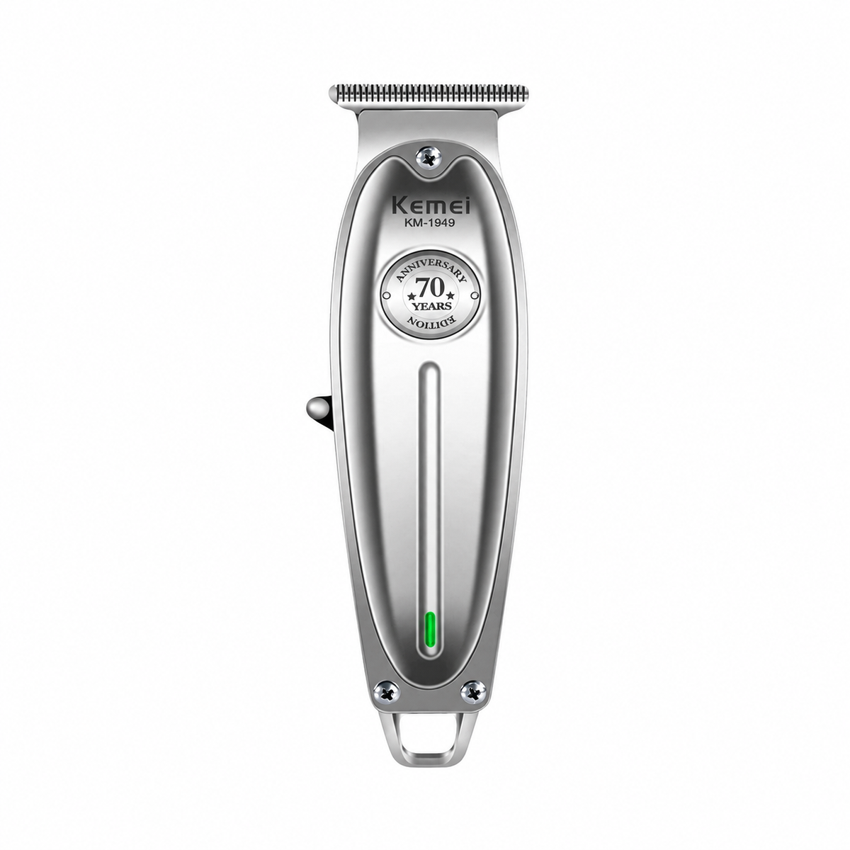 TRIMMER KEMEI 70 YEARS sobre fondo blanco
