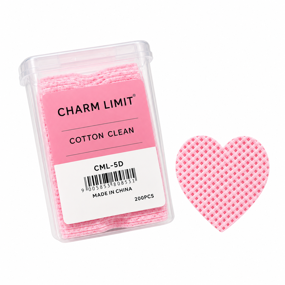 WIPES 200 UNIDADES CHARM LIMIT sobre fondo blanco